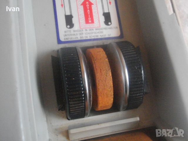 Ел.Точиларска Сухо Заточваща Машина Станция-3 Камъка-Бавна Скорост-60 Вата/200 об/мин-Ъгъл 0-45 Гр, снимка 7 - Други инструменти - 44873336