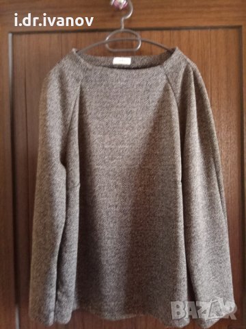 страхотна сива елегантна блуза размер ХЛ, снимка 1 - Блузи с дълъг ръкав и пуловери - 27216841