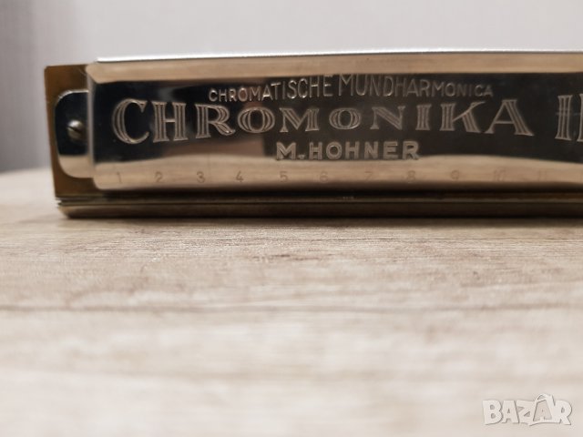 Хармоника M Hohner "CHROMONIKA II" с оригинална кутия 1945г, снимка 5 - Други - 38775403
