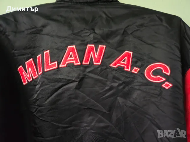 Яке бомбер на Lotto AC Milan футбол jacket soccer , снимка 3 - Якета - 47503708