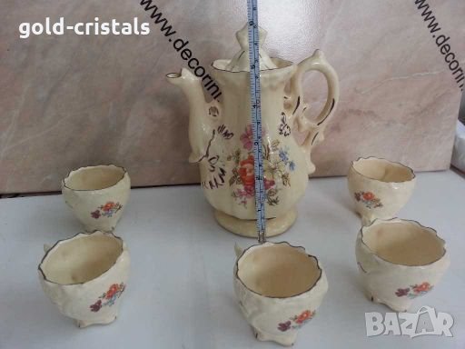  сервиз за кафе  чашки и кана   , снимка 5 - Антикварни и старинни предмети - 28613232