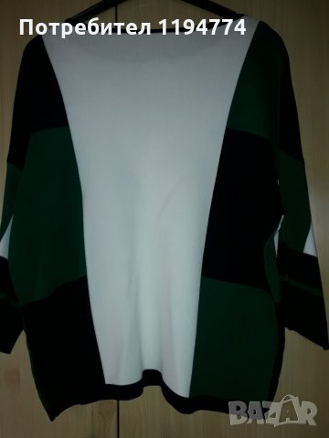 Дамска трицветна туника , снимка 4 - Блузи с дълъг ръкав и пуловери - 27569820