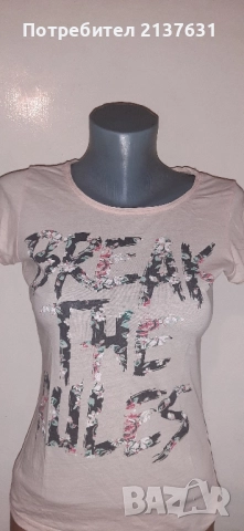 ДАМСКИ ТЕНИСКИ , БЛУЗИ - Размер S / M - 2 евро , снимка 5 - Тениски - 51631256