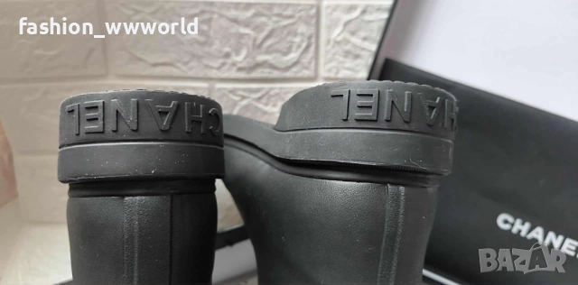 Гумени ботуши Chanel реплика 38, снимка 3 - Дамски ботуши - 52106952