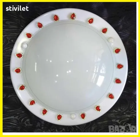 ПЛАФОН  КАПКА ЧЕРВЕНА - НОВО- 3D ЕФЕКТ.