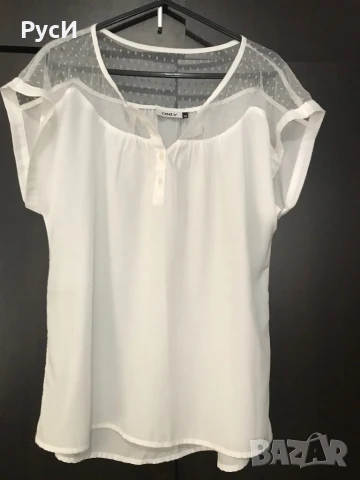 Блуза с къс ръкав от дантела, “ONLY”, снимка 3 - Корсети, бюстиета, топове - 51266123