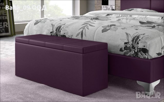 Стабилна кожена табуретка-ракла в 8 цвята, снимка 5 - Дивани и мека мебел - 33315749