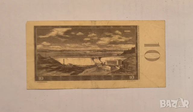 Чехословакия 10 крони 1960 година, снимка 2 - Нумизматика и бонистика - 50723354