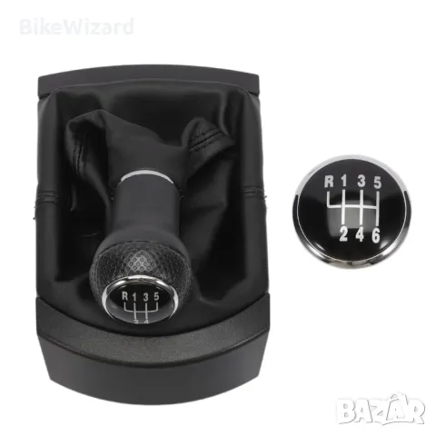 Маншон и топка за скорости Konuooer, 5 6 скорости, съвместимо със Seat Ibiza Black 2002-2010 НОВО, снимка 1