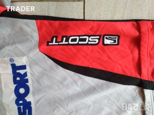 Вело джърси тениска  спортна блуза GIORDANA /  SCOTT , размер L, снимка 5 - Спортна екипировка - 27279610