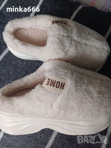 Домашни чехли с дебела подметка, снимка 3 - Чехли - 52704022
