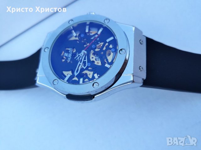 Мъжки луксозен часовник Hublot Big Bang Geneve Vendome Skeleton , снимка 7 - Мъжки - 32515697