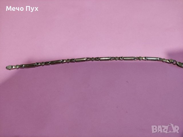 Сребърна гривна (57), снимка 2 - Гривни - 38978560