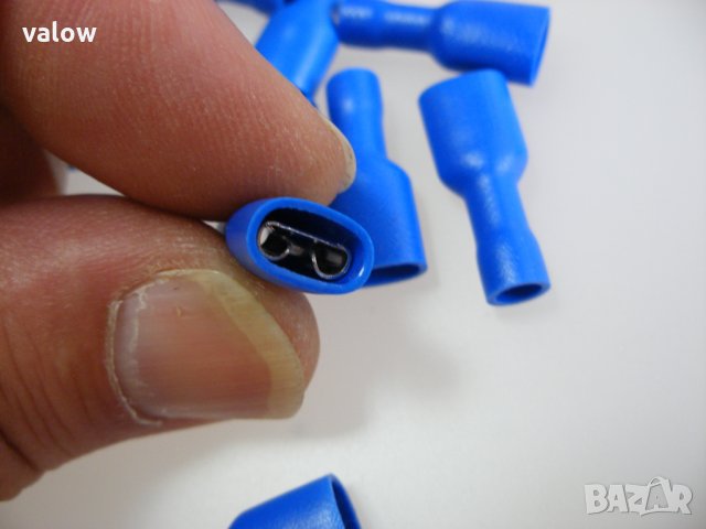 Женски изолиран кабелен накрайник / обувка / за кримпване 30бр, снимка 2 - Ключове, контакти, щепсели - 26785528