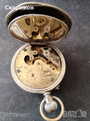 Швейцарски джобен часовник 1925г. - ПЕРФЕКТЕН - ПРОМОЦИЯ, снимка 9 - Джобни - 50421505