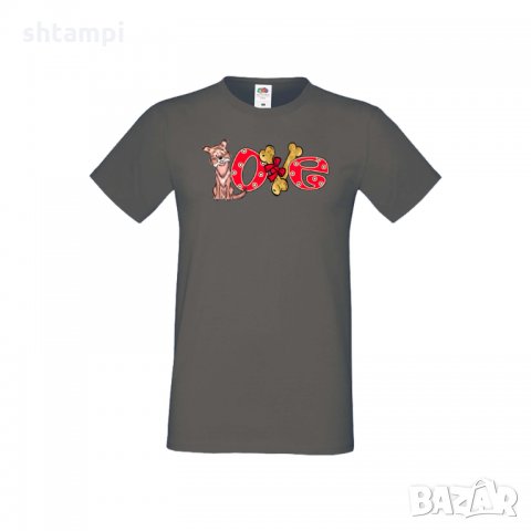 Мъжка тениска Свети Валентин Dog Love 2, снимка 4 - Тениски - 35649836