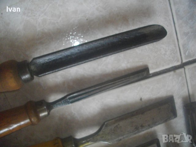 12 броя Ръчно Дърводелско Длето За Стружуване на Струг/Ръчна Дърворезба-Старо Качество-Масивни-Профи, снимка 11 - Други инструменти - 43451191