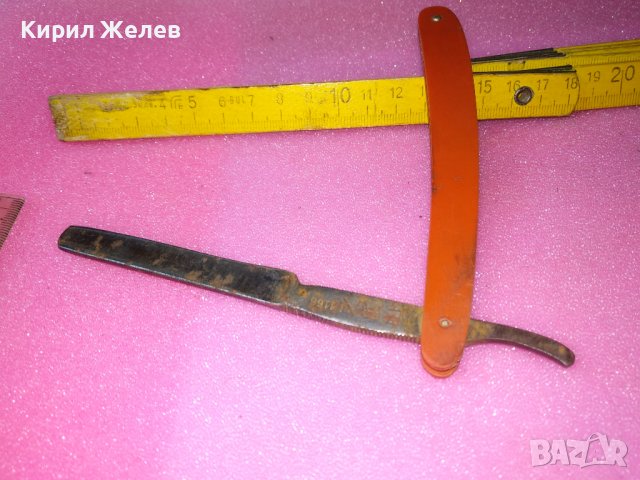 Старинен РЯДЪК с ЩЕМПЕЛ на ОСТРИЕТО - ERN 1166 - КОЛЕКЦИОНЕРСКИ БРЪСНАЧ 43171, снимка 6 - Антикварни и старинни предмети - 44010373