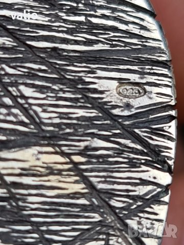 Нож дамаска стомана рог и сребро, снимка 7 - Ножове - 43639119