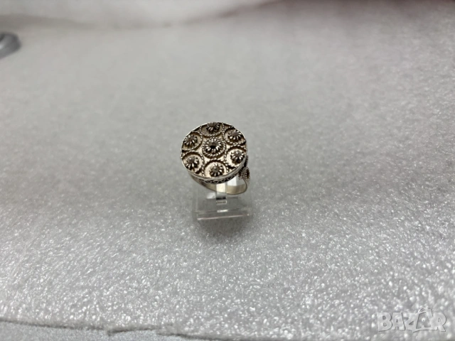Дамски Сребърен Пръстен (проба 925)- 7,07 грама, снимка 4 - Пръстени - 53511273