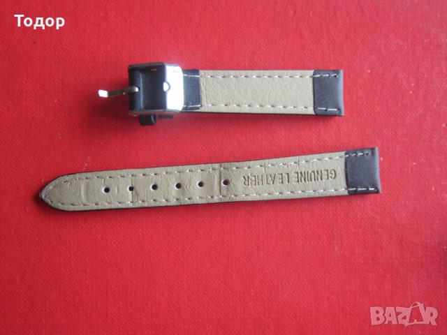 Дамска  кожена каишка за часовник, снимка 3 - Каишки за часовници - 33110724