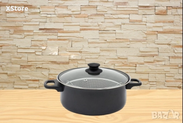 Тенджера с кошница Rosberg, 24 см., въглеродна стомана, снимка 5 - Съдове за готвене - 52507091