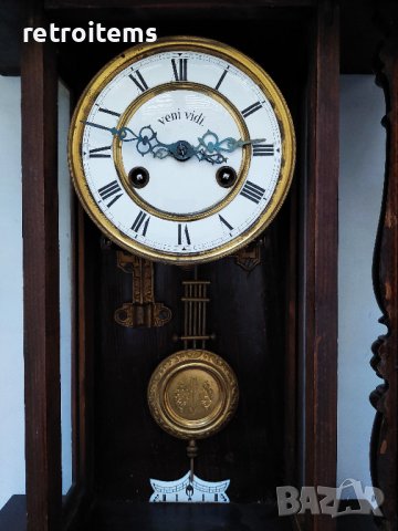 Старинен стенен часовник Friedrich Mauthe, начало на XX век, снимка 4 - Антикварни и старинни предмети - 40227592