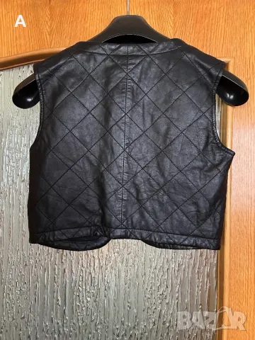 Дамски елек естествена кожа, снимка 3 - Елеци - 50148750