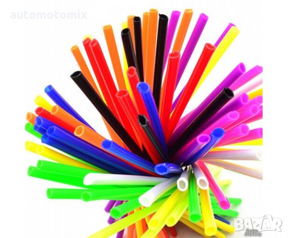 СЛАМКИ ЗА СПИЦИ 72 БР.- син, жълт,НЕОН- 2546, снимка 3 - Аксесоари и консумативи - 32224439