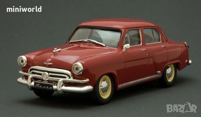 ГАЗ М21 Волга със звездата 1956 - мащаб 1:43 на DeAgostini моделът е PVC дисплей-кейс, снимка 1 - Колекции - 42625333