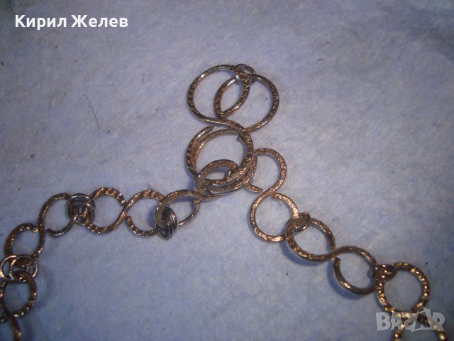 МНОГО КРАСИВА ПОЗЛАТЕНА РЕТРО - АРТ ОГЪРЛИЦА КОЛИЕ 27941, снимка 7 - Колиета, медальони, синджири - 37065362