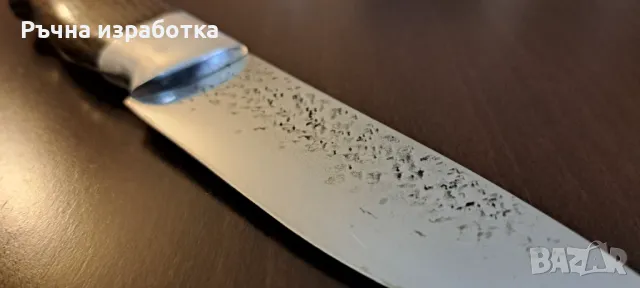 Нож ръчна изработка микарта неръждаема стомана т5мос карбонов пин, снимка 4 - Ножове - 48078673