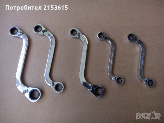 GearWrench 5 БРОЯ КАЧЕСТВЕНИ ЗВЕЗДОГАЕЧНИ ТРЕСЧОТЪЧНИ ИЗКРИВЕНИ КЛЮЧОВЕ , снимка 3 - Ключове - 43686603