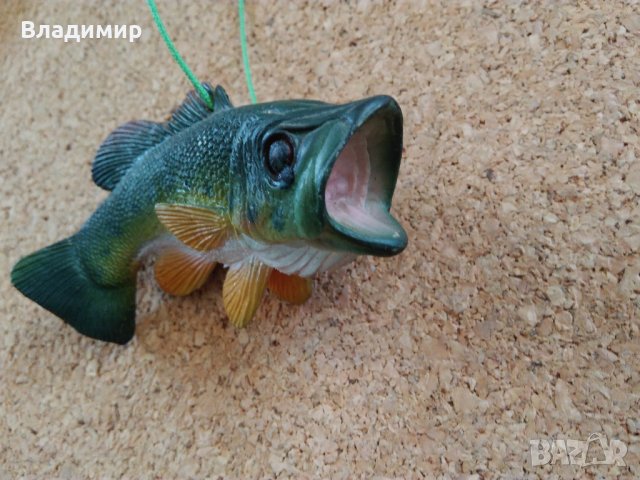 Сувенир -  риба бас (Largemouth Bass), снимка 4 - Такъми - 36683462