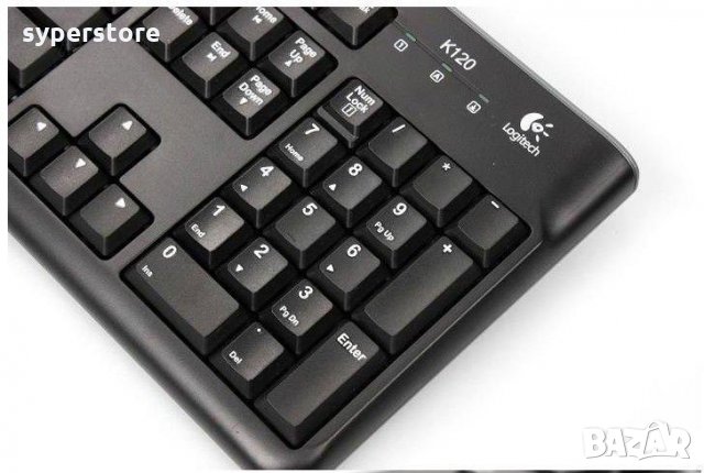 Клавиатура USB - Logitech K120 oem чернa кирилизирана класическа клавиатура Keyboard, снимка 4 - Клавиатури и мишки - 11394294