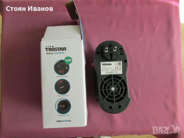 Малка Енергоспестяваща ПЕЧКА за контакт Tristar PD-8735 Plug heater, 400W, снимка 3 - Отоплителни печки - 43285151
