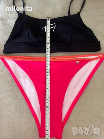 Бански 3бр. в коралов цвят М размер, HM/Avangard/Tommy Hilfiger, снимка 11 - Бански костюми - 48256845