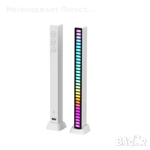 Лед музикален индикатор, RGB rhythmic, снимка 5 - Настолни лампи - 48055084