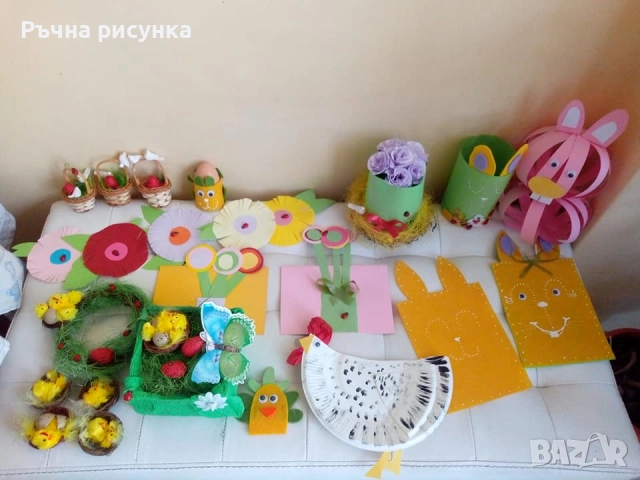 Ръчно изработена пролетна  и Великденска украса , снимка 6 - Декорация за дома - 50232181