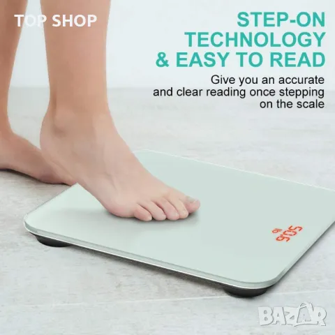 Нов Смарт кантар до 180кг Цифрова везна за баня измерва тегло BMI, снимка 3 - Други стоки за дома - 49657596