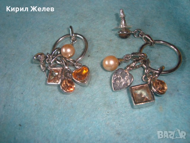 МАСИВНИ КРАСИВИ СКЪПОЦЕННИ АРТ ФЕШЪН СРЕБРИСТИ ОБЕЦИ 27411, снимка 8 - Обеци - 35101001