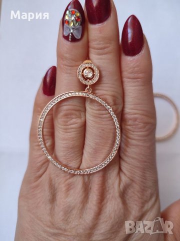 Сребърни халки, снимка 3 - Обеци - 35189285