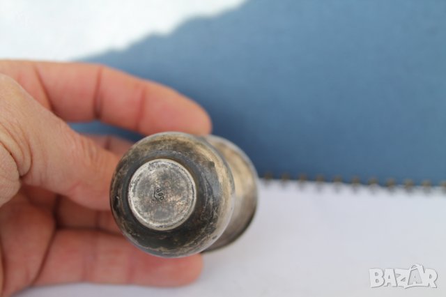 Стара сребърна ваза 19-ти век с позлата, снимка 5 - Антикварни и старинни предмети - 38990448