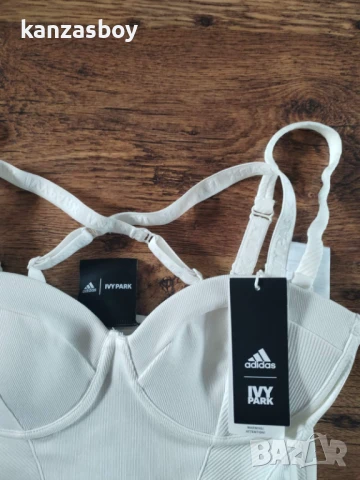 Adidas IVY PARK Knit Catsuit Core White - страхотен дамски гащеризон НОВ С, снимка 6 - Гащеризони - 50507465