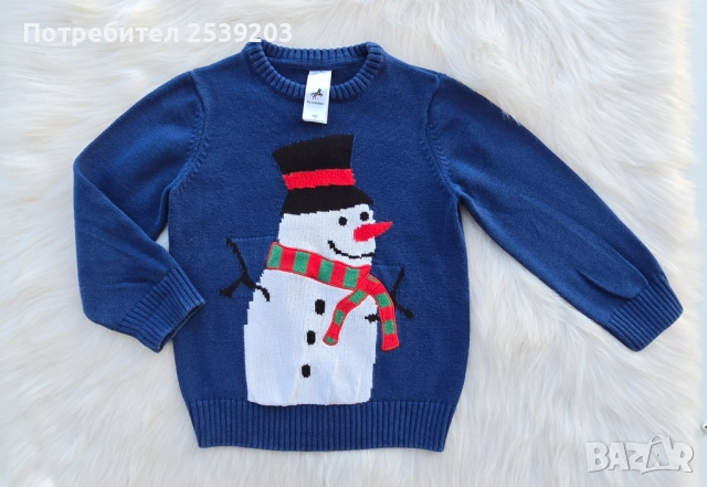 Детски Коледен пуловер 4-5 години , снимка 3 - Детски пуловери и жилетки - 52471037