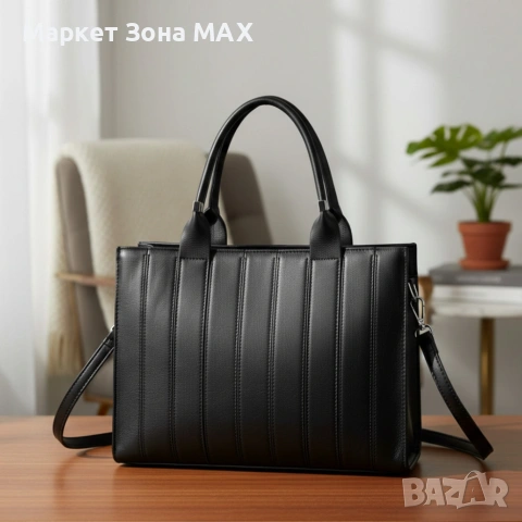 Дамска чанта от еко к о ж а в 6 цвята - стил и качество!, снимка 3 - Чанти - 53265861