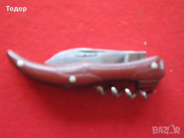 Уникален немски  нож дамско краче сойка бакелит ножче, снимка 5 - Ножове - 26273245