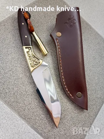 Ръчно изработен ловен нож от марка KD handmade knives ловни ножове , снимка 2 - Бюра - 32579005