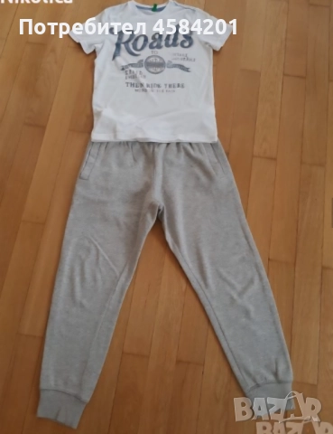 Детски дрешки: блузки GANT,Benetton и долнища Next,H&M за 10 г.момче, снимка 6 - Детски Блузи и туники - 51594071