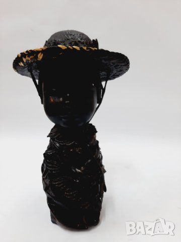 Стара голяма статуетка, черно дете(4.4), снимка 2 - Антикварни и старинни предмети - 43550792